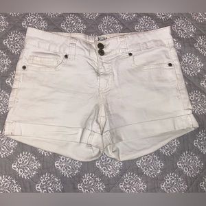 Juniors White Jean Shorts